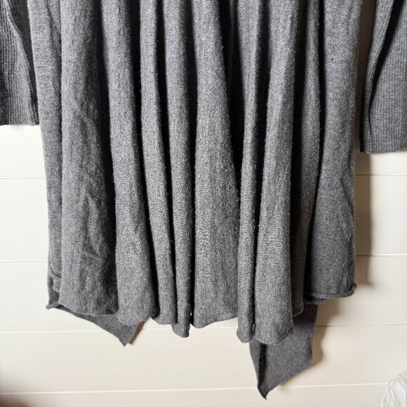 Kinross Open Cardigan 100% Cashmere Gray Size Small - Picture 4 of 7